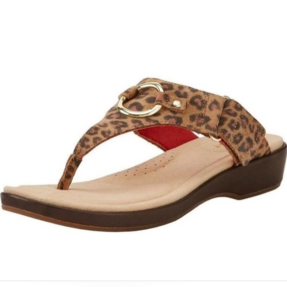 Ariat Shoes - NWT Ariat "Poolside" Velcro Strap Leopard Print Thong Sandals | Women's Size 7B
